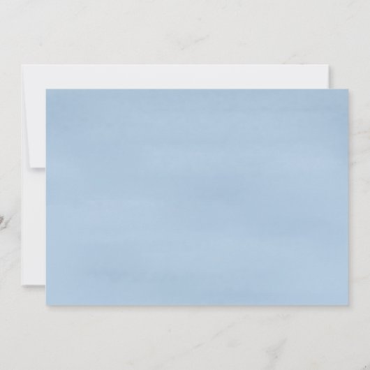 Niedlich Baby Boy Whimsical Simple Denim Blue Clot Ankündigung (Rückseite)