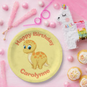 Niedlich Baby Brontosaurus Dinosaurier Cutisaurus Pappteller (Party)