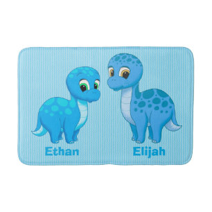 Niedlich Baby Brother Blue Dinosaurier Badematte