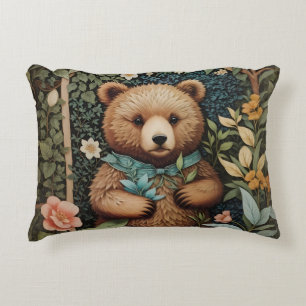 Niedlich Baby Brown Bear William Morris Inspiriert Dekokissen