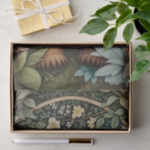 Niedlich Baby Brown Bear William Morris Inspiriert Seidenpapier (Geschenk)