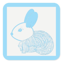 Niedlich Baby Bunny auf Blue