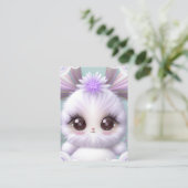 Niedlich Baby Bunny Graphic Telefonnummerkarte (Stehend Vorderseite)