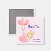 Niedlich Baby Bunny in einem Herzblanket Vielen Da Magnet (Vorderseite/Rückseite)