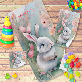 Niedlich Baby Bunny Pastel Watercolor Frühlingsblu Badhandtuch Set