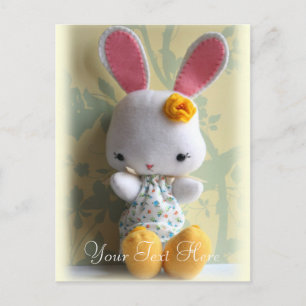 Niedlich Baby Bunny Plush Individuelle Postkarte