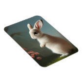 Niedlich Baby Bunny Portrait Magnet (Rechte Seite)