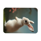 Niedlich Baby Bunny Portrait Magnet (Horizontal)