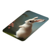 Niedlich Baby Bunny Portrait Magnet (Linke Seite)
