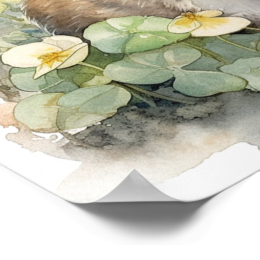 Niedlich Baby Bunny Rabbit Poster (Ecke)