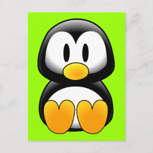 Niedlich Baby Cartoon Penguin Postkarte