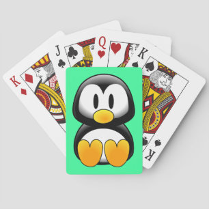 Niedlich Baby Cartoon Penguin Spielkarten