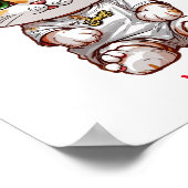 Niedlich Baby Cat Individuelle Name Poster (Ecke)