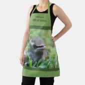 Niedlich Baby Cedar Waxwing Bird Personalisiert Schürze (InSitu)