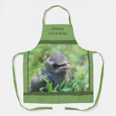 Niedlich Baby Cedar Waxwing Bird Personalisiert Schürze (Vorderseite)