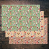 Niedlich Baby Cheetah Big Cat Weihnachts Safari Fa Geschenkpapier Set