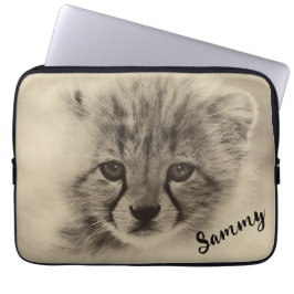 Niedlich Baby Cheetah Notebook-Ärmel Laptopschutzhülle