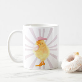 Niedlich Baby Chick Retro Vibes Kaffeetasse