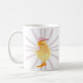 Niedlich Baby Chick Retro Vibes Kaffeetasse (Links)