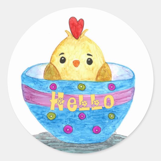 Niedlich Baby Chick Sticker (Vorderseite)