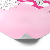 Niedlich Baby Child Personalisiert Name L ist für Poster (Ecke)