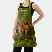 Niedlich Baby Chipmunks Tierkunst Personalisiert Schürze (InSitu)