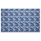 Niedlich Baby Cowboy Blue Rocking Horse Stoff (Fat Quarter (45,7 x 55,9 cm))