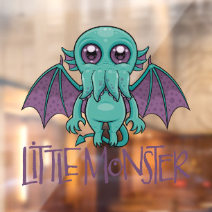 Niedlich Baby Cthulhu Klein Monster Fensteraufkleber