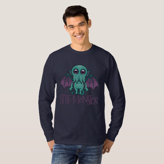 Niedlich Baby Cthulhu Klein Monster T-Shirt (Vorne ganz)