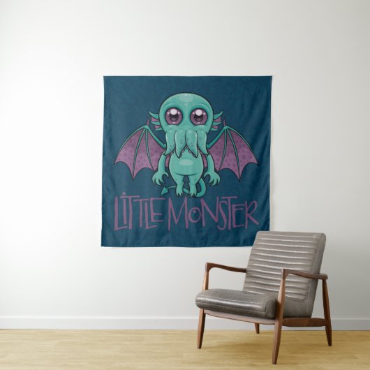Niedlich Baby Cthulhu Klein Monster Wandteppich (Beispiel)