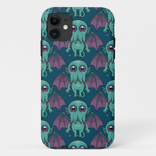 Niedlich Baby Cthulhu Monster Case-Mate iPhone Hülle (Rückseite)