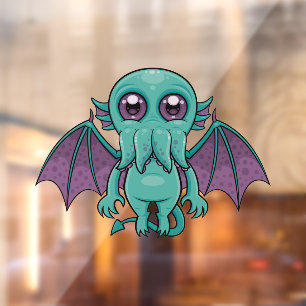 Niedlich Baby Cthulhu Monster Fensteraufkleber