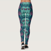 Niedlich Baby Cthulhu Monster Leggings (Rückseite)