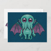 Niedlich Baby Cthulhu Monster Postkarte (Vorne/Hinten)