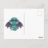 Niedlich Baby Cthulhu Monster Postkarte (Rückseite)