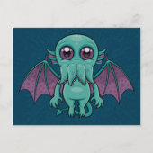 Niedlich Baby Cthulhu Monster Postkarte (Vorderseite)