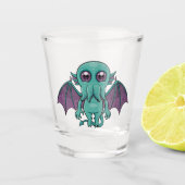 Niedlich Baby Cthulhu Monster Schnapsglas (Vorderseite)