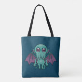 Niedlich Baby Cthulhu Monster Tasche (Rückseite)