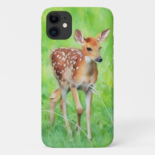Niedlich Baby Deer Fawn Wild Animal Art Phone Case (Rückseite)