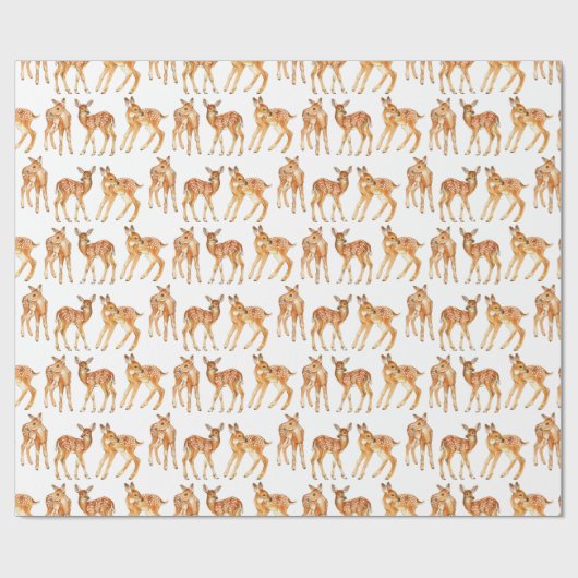 Niedlich Baby Deer Geschenkpapier (Flach)