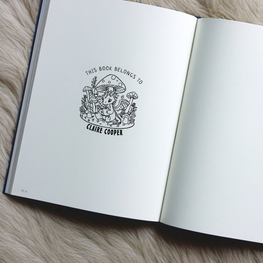 Niedlich Baby Dino Buchzeichen Gummistempel