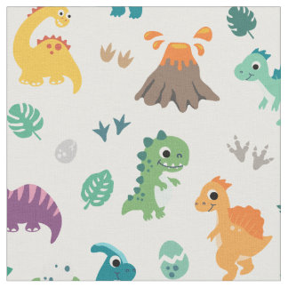 Niedlich Baby Dino Dinosaur Muster Kindergeburtsta Stoff