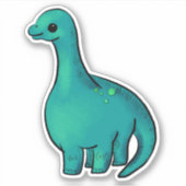 Niedlich Baby Dinosaur Aufkleber (Vorderseite)