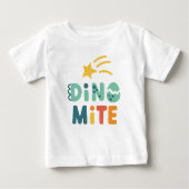 Niedlich Baby Dinosaur, Dino Mite Party Baby T-shirt (Vorderseite)