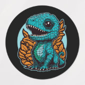 Niedlich Baby Dinosaur Etiketten (Design 2)