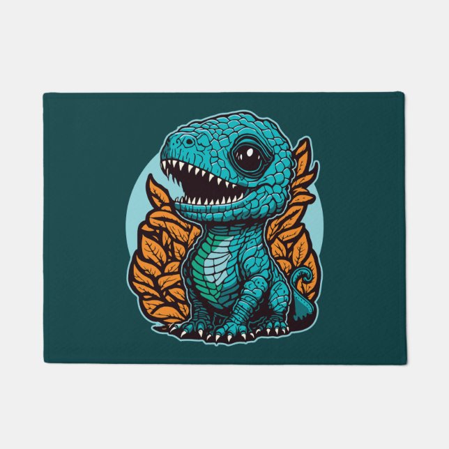 Niedlich Baby Dinosaur Fußmatte (Vorderseite)