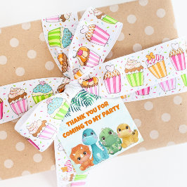 Niedlich Baby Dinosaur Gastgeschenk Tags Geschenkanhänger