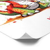 Niedlich Baby Dinosaur Individuelle Name Poster (Ecke)