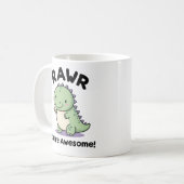 Niedlich Baby Dinosaur Kaffeetasse (Vorderseite Links)