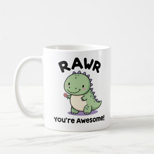 Niedlich Baby Dinosaur Kaffeetasse (Links)
